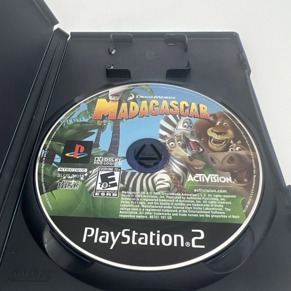 Madagascar (Sony PlayStation 2, 2005) PS2 No Manual
